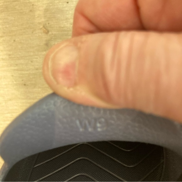 NATIVE Sz 9 Ara Bloom Slip  on Almond Toe Mules in Purple Blue - Picture 9 of 10